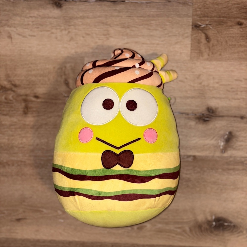 Squishmallows Sanrio Hello Kitty & Friends Keroppi 12 inch ice cream desert - Picture 2 of 2